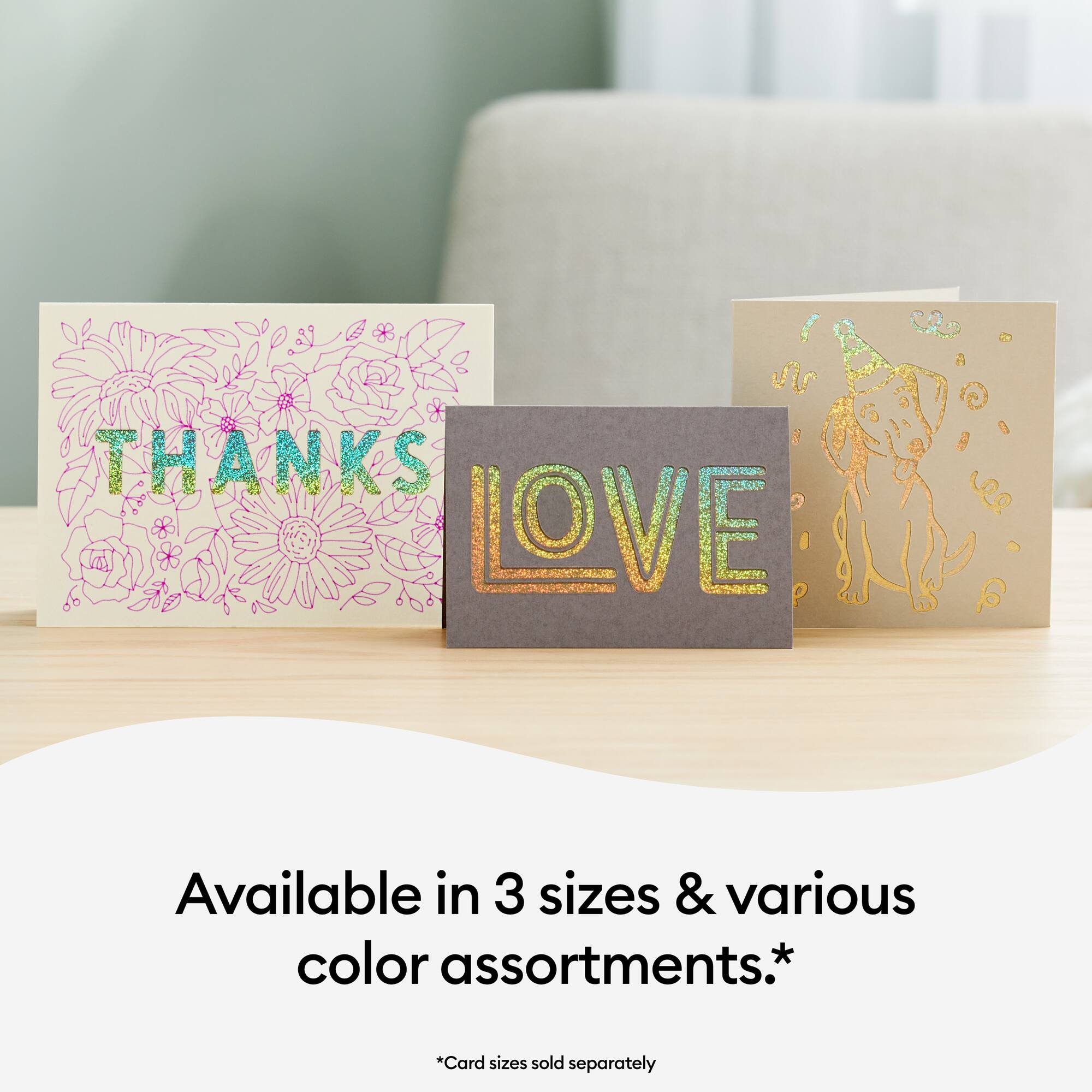 Cricut® S40 Cutaway Cards, Neutrals Sampler